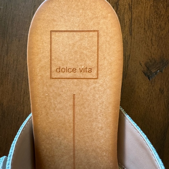 DOLCE VITA Mint Raffia PEIO Sandal • 7.5 - Picture 6 of 8